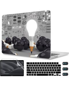 CISSOOK Creative Bulb Hard Shell Case for MacBook 