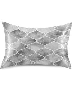 Vintage Grey Moroccan Tiles White Watercolor Geome