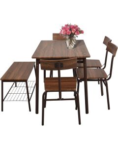 LUCKYERMORE 6 Piece Dining Room Table Set with Ben