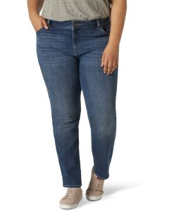 Lee Womens Plus Size Regular Fit Straight Leg Jea