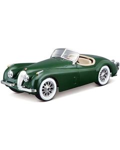 Bburago Metal 124 Scale Model Compatible with Jaguar XK 120 Roadster Green 5 and Up