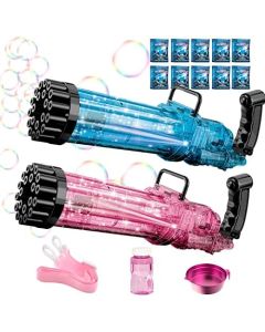 Bubble Gun for Kids64 Hole Bubble Machine with Rich Bubbles Automatic Bubble Maker for Parties WeddingSummer Indoor Outdoor Toy Gifts for Boys Girls Age 3 4 5 6 7 8