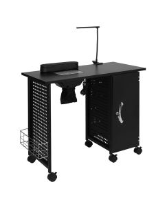 OmySalon Manicure Table Nail Desk with Electric Do