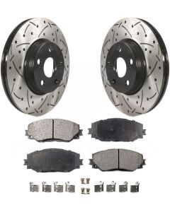 Transit Auto - Front Coated Drilled Slotted Disc B