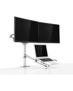AEONS Dual Monitor and Laptop Desk Mount Combo Sta