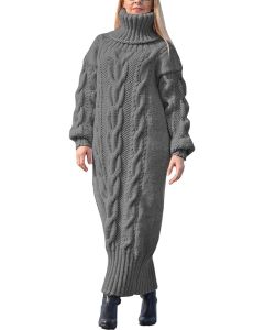 AOMEI Womens Turtleneck Long Sleeve Knitted Sweat