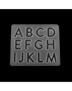 Uppercase Letter Silicone Mold Epoxy Resin Art Cap