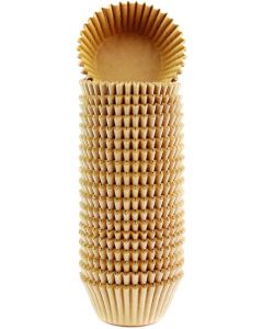 Xlloest Mini Natural Muffin Wrappers Cupcake Liner