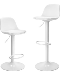 Finnhomy Bar Stools Set of 2 Swivel Barstools wit