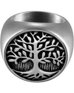 KKGAI Mens Religious Stainless Steel Vintage Life