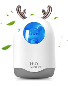 IQeer Portable Mini Humidifier300ml Small Cool Mi