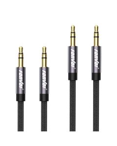 FONVOi 2 Pack AUX Cable4FT12M Braided 35mm A