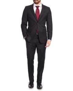 Mens Classic Fit Two Button 100 Wool 2 Piece Suit
