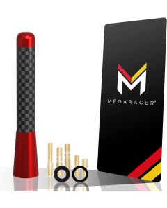 Mega Racer Red 100 Real Carbon Fiber Antenna for 