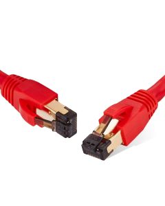 Cat 8 Ethernet Cable Network Patch Red 25ft 40Gbps
