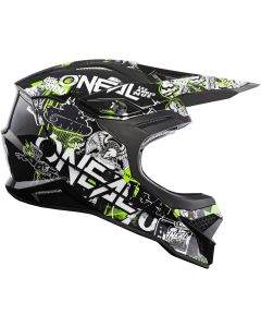 ONeal 0627-204 3SRS Casco adulto Attack 20 negr