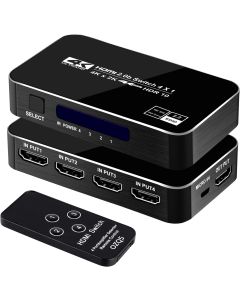 FERRISA 4K 60Hz 4x1 HDMI Switch 4 Port Auto HDMI 