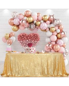 PartyDelight 90X132 Rectangle Sparkly Gold Sequi