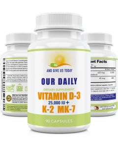 Our Daily Vites Vitamin D-3 25000 IU K2 - High 