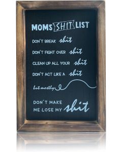 Country Retro Funny Wall Sign Handmade Wood Frame