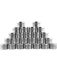 Cornucopia Brands 4-Ounce Metal TinsCandle Tins 
