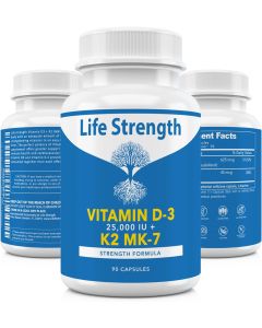LifeStrength Vitamin K2 MK7 D3 25000IU Supple