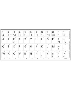 Online-Welcome French Azerty Keyboard Sticker Whit