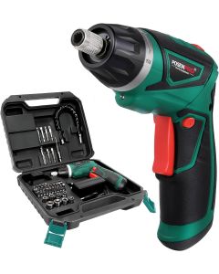 POSENPRO Cordless Electric Screwdriver 72V Rechargeable Power Screwdriver with 48 pcs Accessories Screw Gun with 61 Torque Setting amp Twistable Handle for Home DIY BMC Packing - PCCS24GU