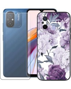 FZZSZS Case for Redmi 12C Screen Protector Tempe