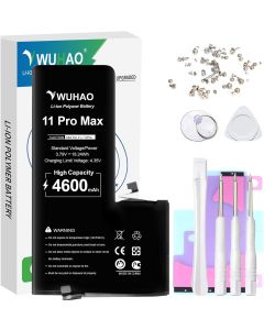 WUHAO Battery for iPhone 11 Pro Max4600mAh Upgrad