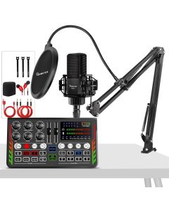 Podcast Equipment Bundle with 35mm Condenser Micr