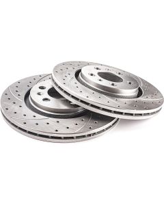 Drilling Grooves GT Sport Brake Disc Rotors Compat