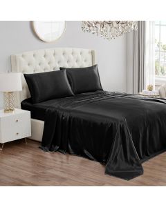 Juicy Couture Queen Size Silk Satin Bed Sheet Se