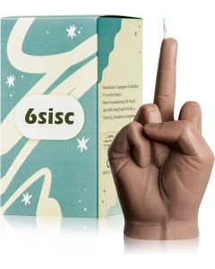 6sisc Middle Finger Scented Candle Ochre Brown Dan