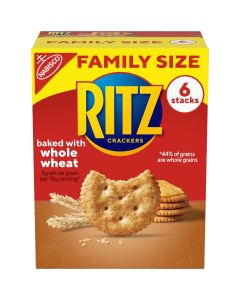 Ritz Crackers 1 Family Size Box Whole Wheat Flav