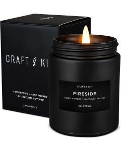 Scented Candles for Men Smokey Fireside Scented 