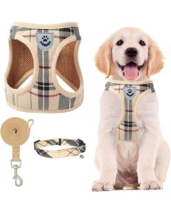 PUPTECK Adjustable Pet Harness Collar and Leash Se