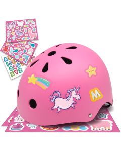 Simply Kids Bike Helmet with DIY Stickers for Todd