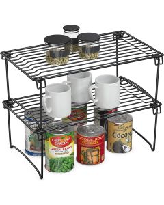 2 Pack - DecoBros Stackable Kitchen Cabinet Organi